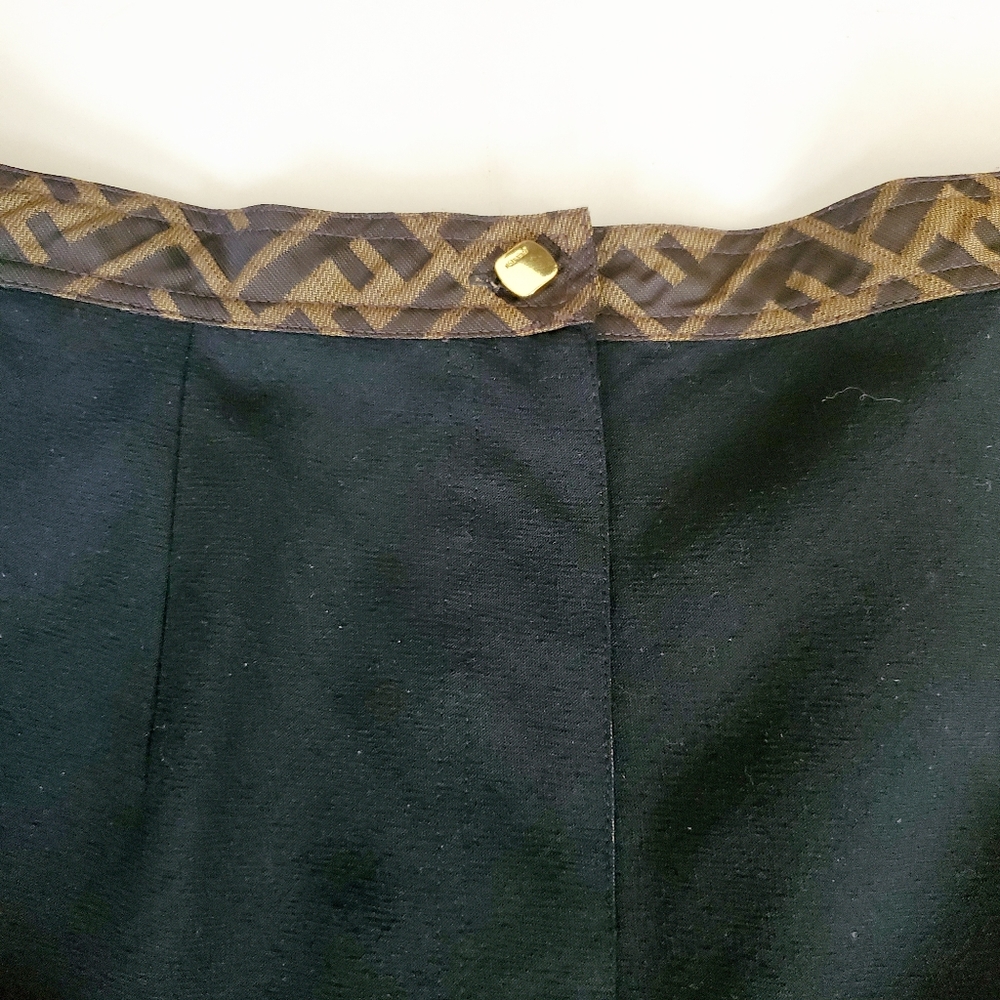 Fendi Zucca Monogram Trim Trousers - Picture 7 of 10